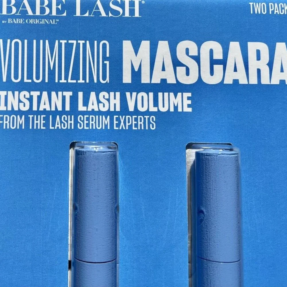 Babe Lash Volumnizing Mascara Black - 0.21 oz. Full Size -Pack of 2 - Sealed